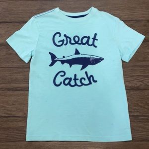 Crazy 8 boys shark t-shirt size Large(10/12)